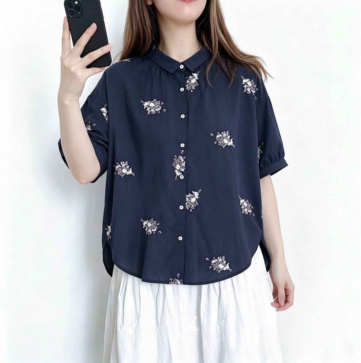 ☀️夏日優惠☀️ 日系刺繡花Top
