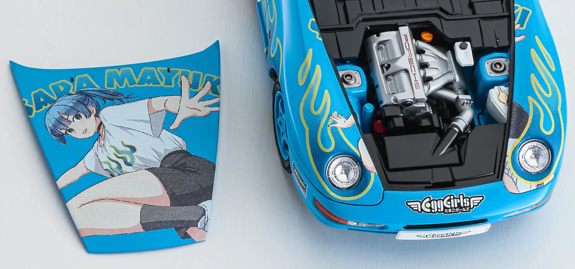 1/24 Porsche 968 Maiyuki Sara w/ Figure