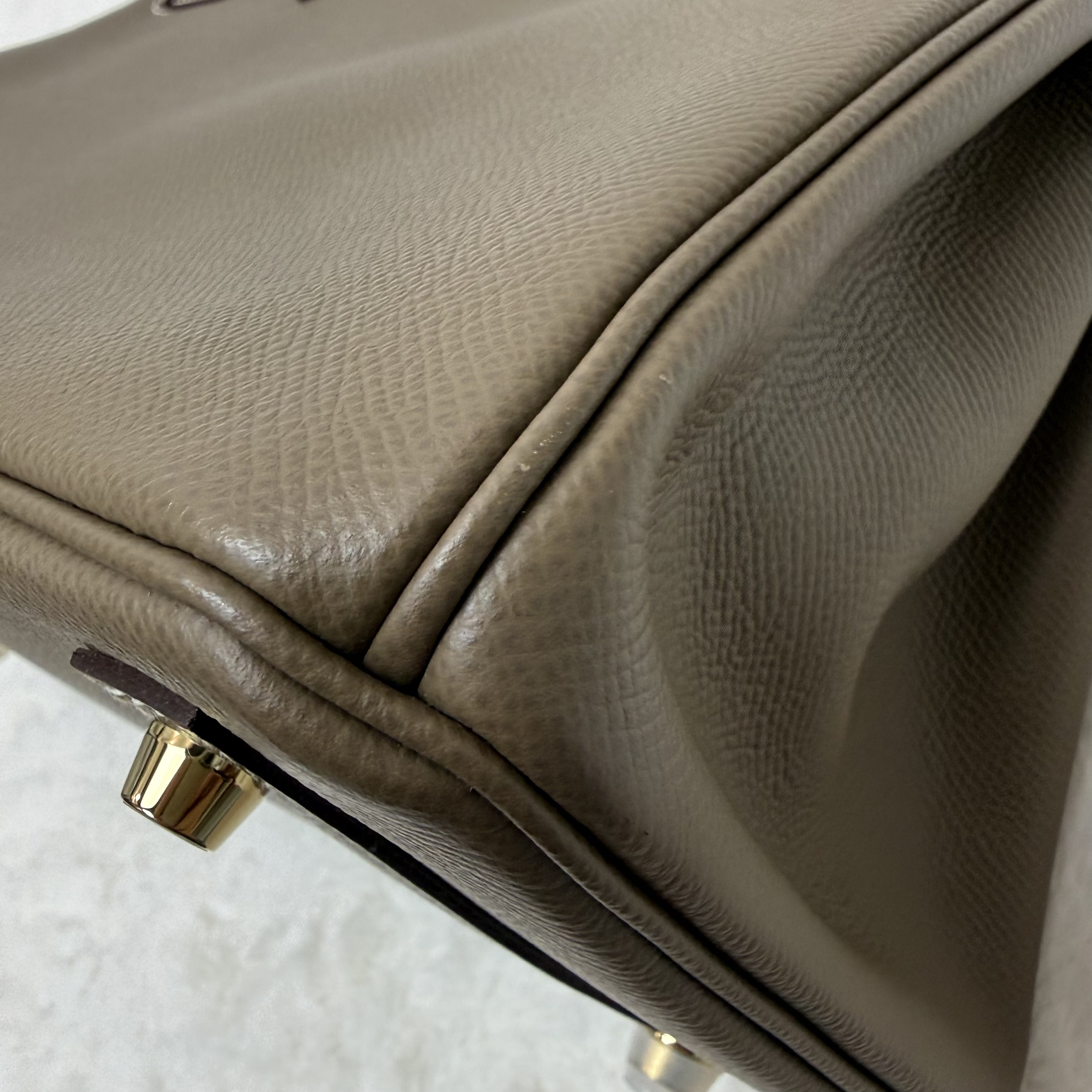 Full set Hermes Birkin 30 大象灰 金扣 Y刻 閒置新