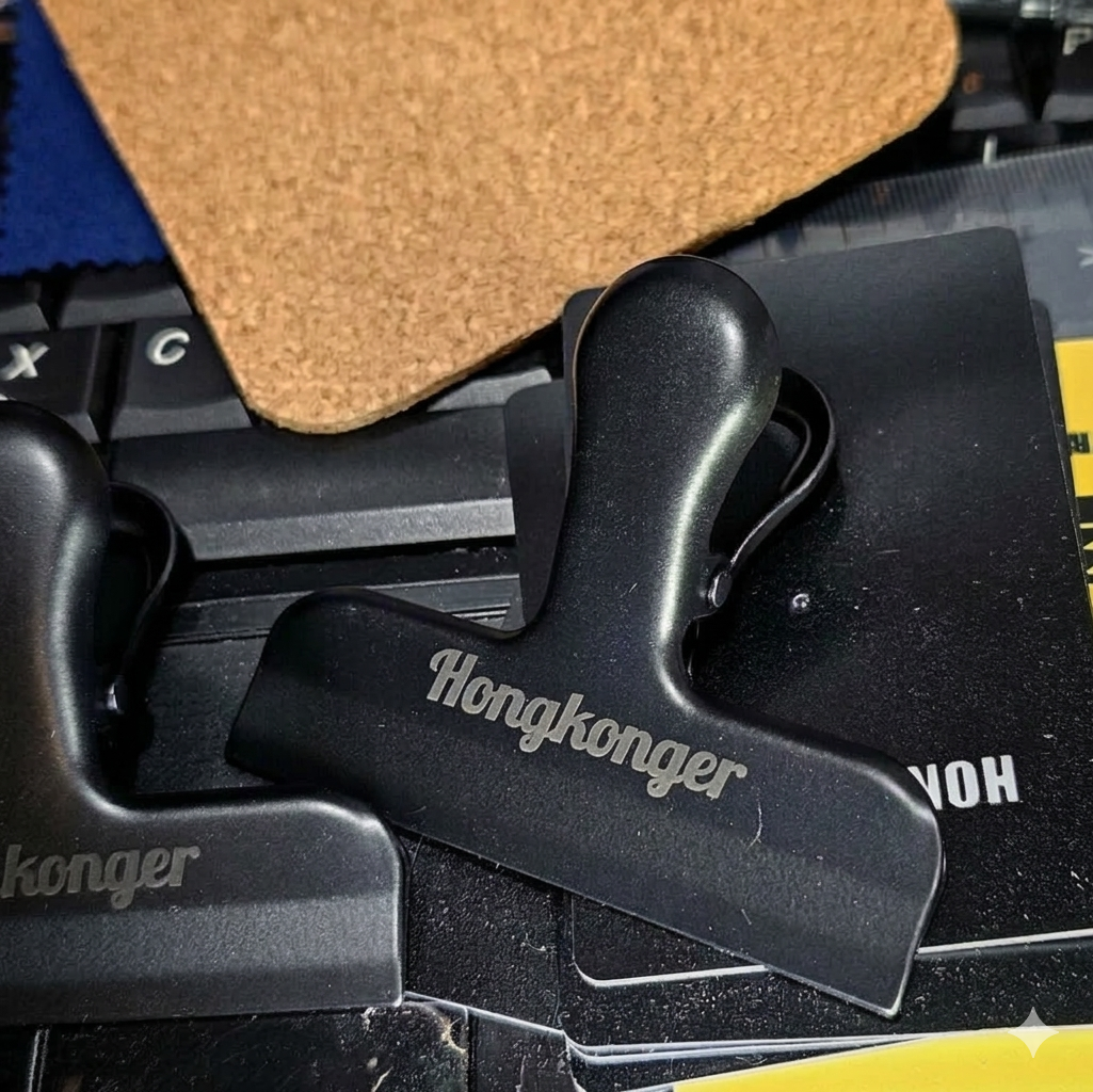 Hongkonger 專屬印記｜磨砂黑圓頭金屬夾