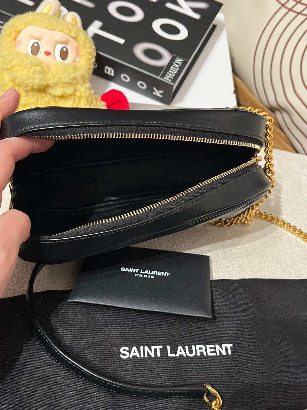 Ysl Mini Lou Camera calfskin bag 10%Authentic,99%new ✅ certificate✅dust bag