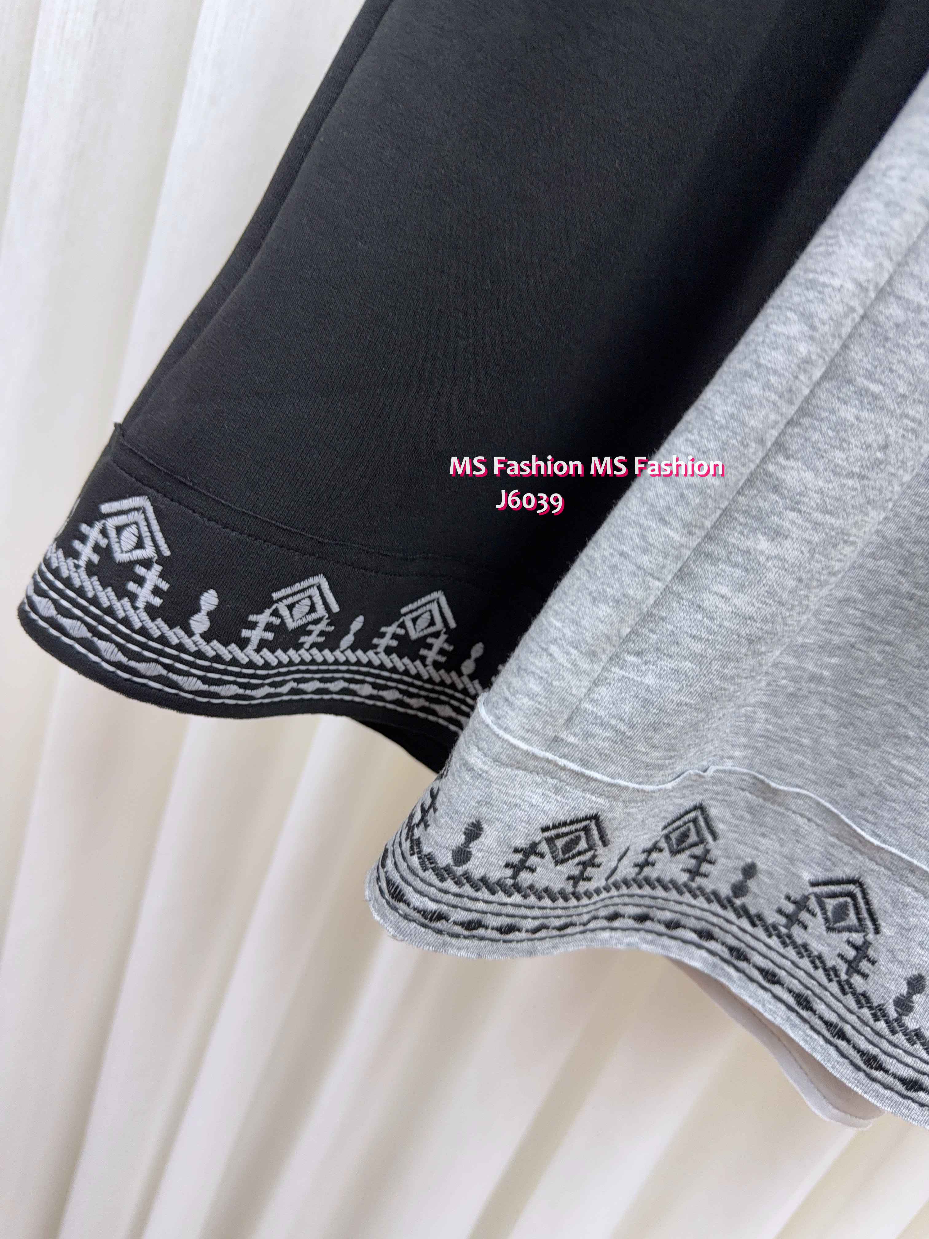 J6039 韓國🇰🇷薄牛仔拼布半裙