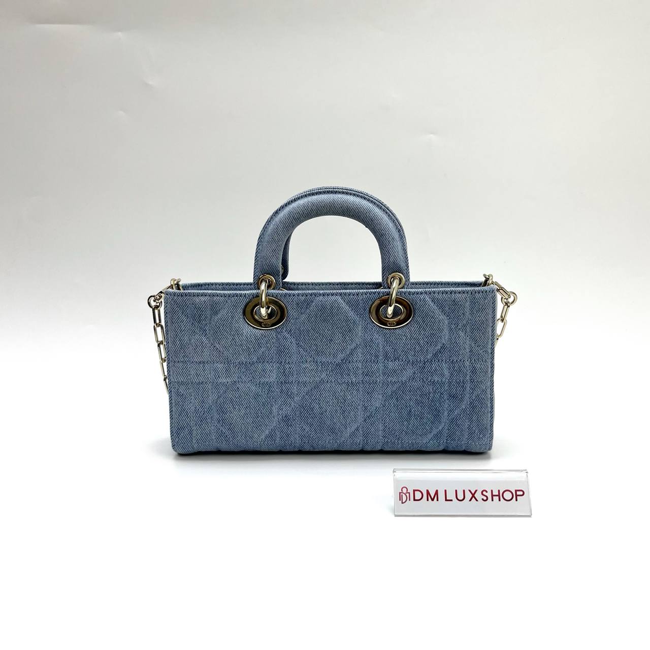 Dior Lady D-Joy Denim Small GHW