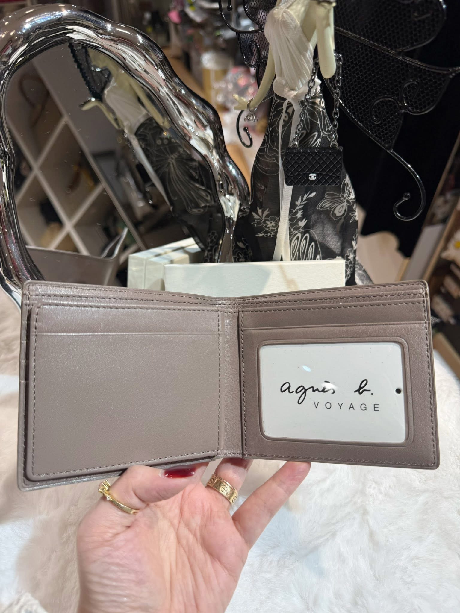 Agnes b wallet 1205/Khaki