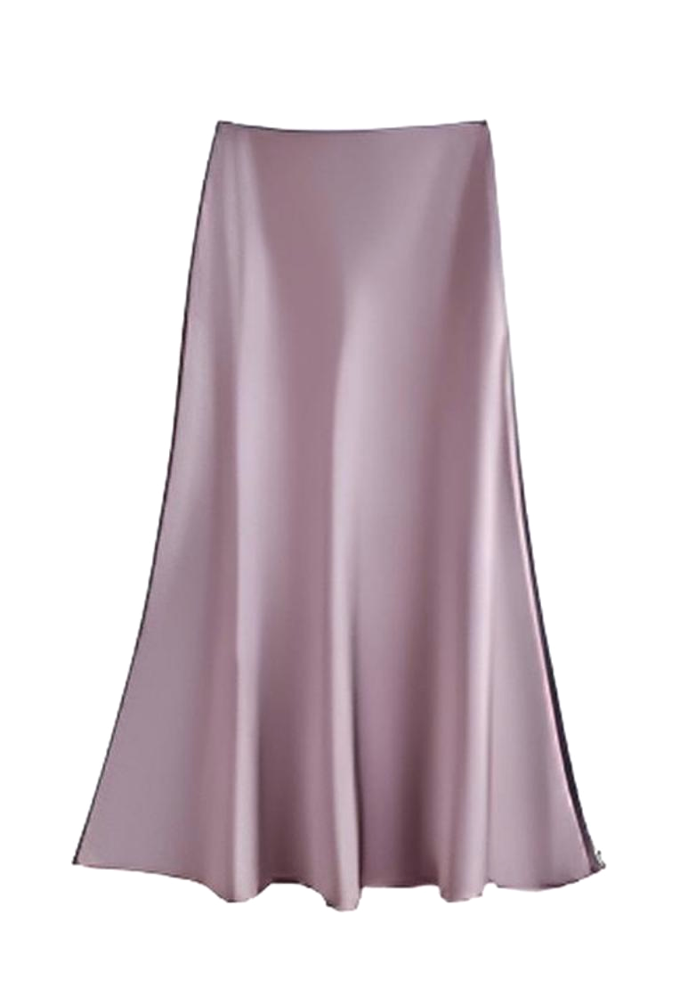 Satin Drape A-Line Midi