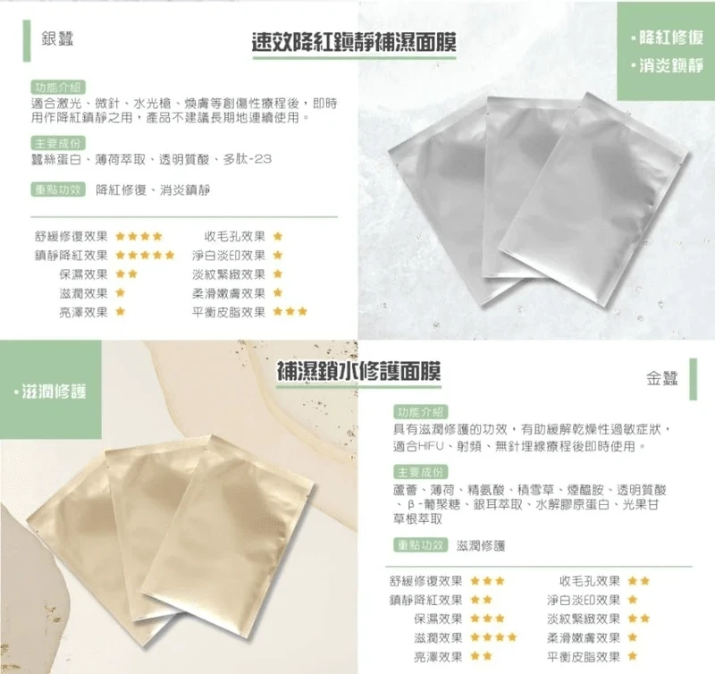 RONAS 美容院專用蠶絲面膜（一包10片）