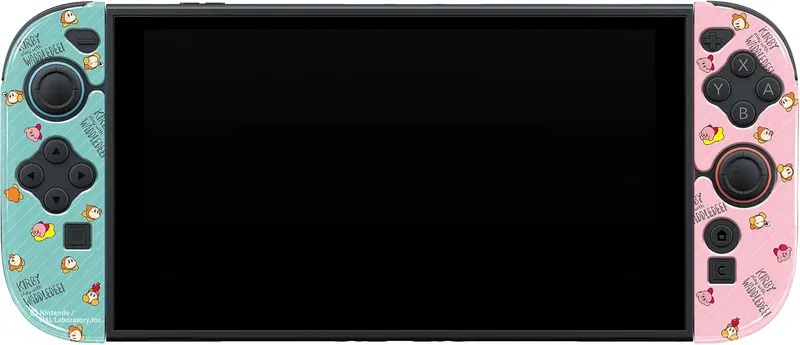 SW2 Keys Factory Joy-Con 2 TPU 保護套 (KJT-002-1) - 星之卡比與瓦豆魯迪 / Joy-Con 2 TPU Cover (Kirby Play with Waddle Dee) SW2-0329