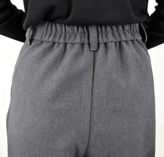 不對稱腰部褶襉長褲 - 2026 流行穿搭  女士長褲 獨特設計 春季時尚穿搭 成人休閒 日常穿搭 易於配搭 日本直送   #JP-I-260021