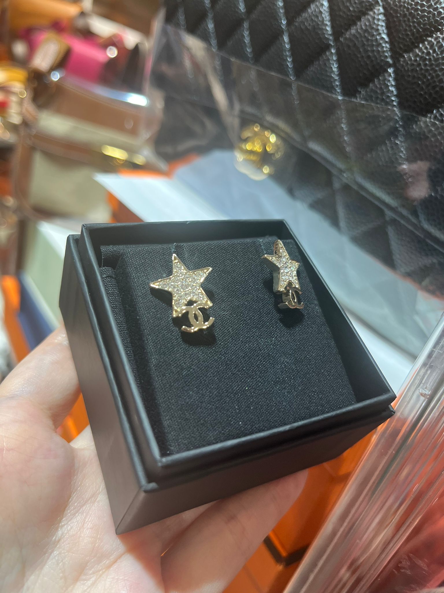 Chanel earrings star cc logo 2024年 100%Authentic ,99%New ✅塵袋✅box
