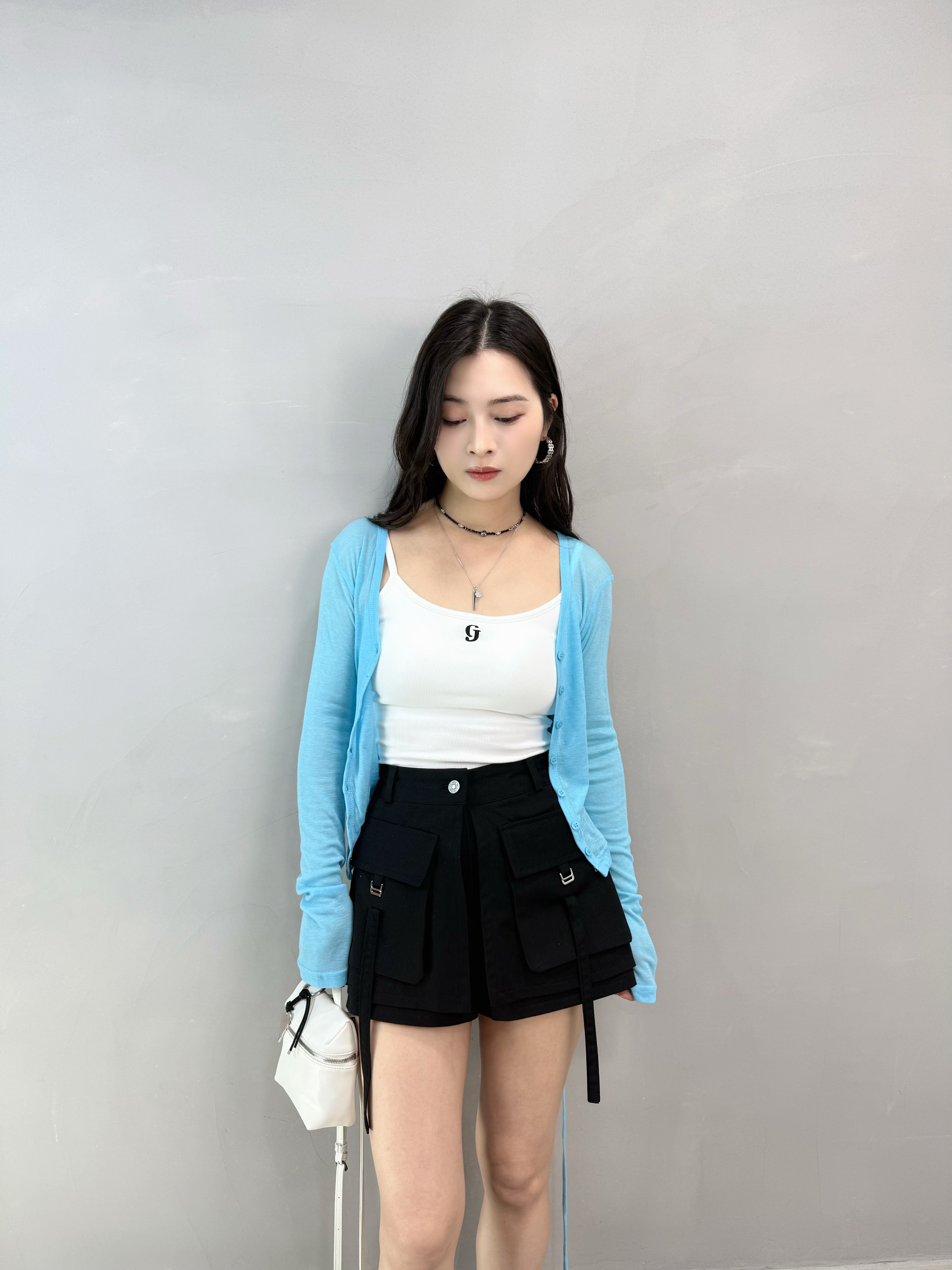 N73 CJ 暗紋吊帶Bra Top