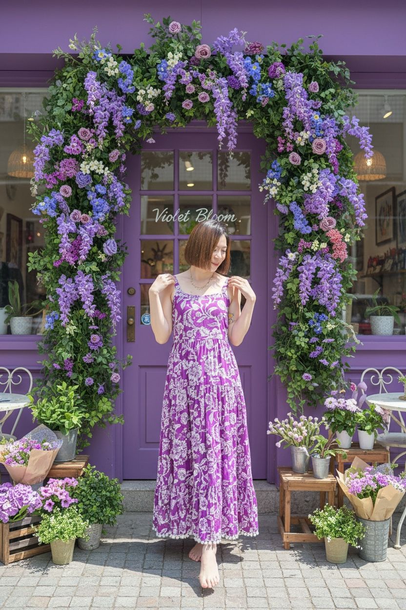 2148 Violet Pure Cotton ballball OP
