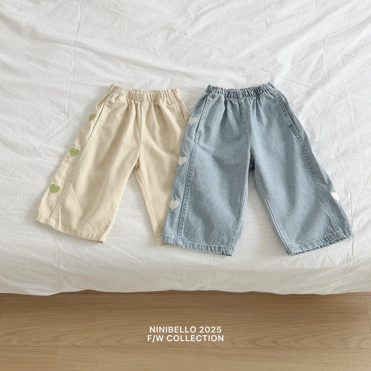 Ninibello | Heart Demin pants (Blue M100-105)