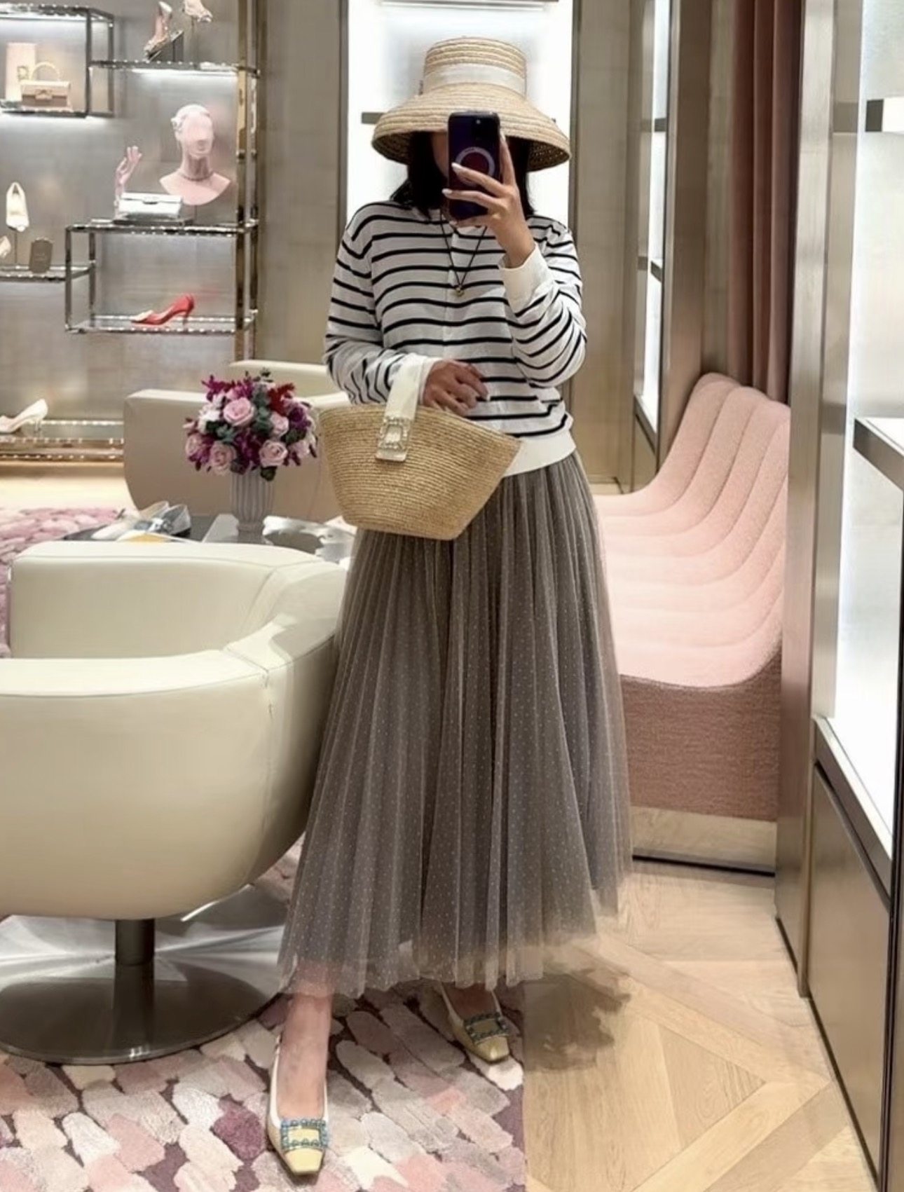 新款🆕 訂貨 RV 夏天新款鑽扣藤籃 Size 15x36x13cm