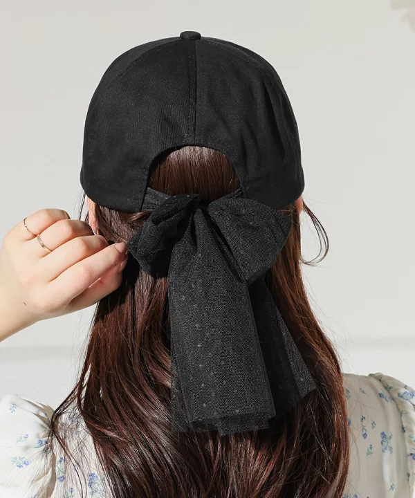 日本預訂📍日本百搭款背後蕾絲蝴蝶結Cap帽
