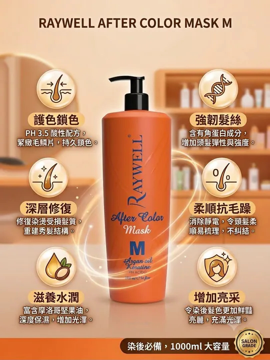 Raywell After color堅果油角蛋白焗油 250ml / 1000ml