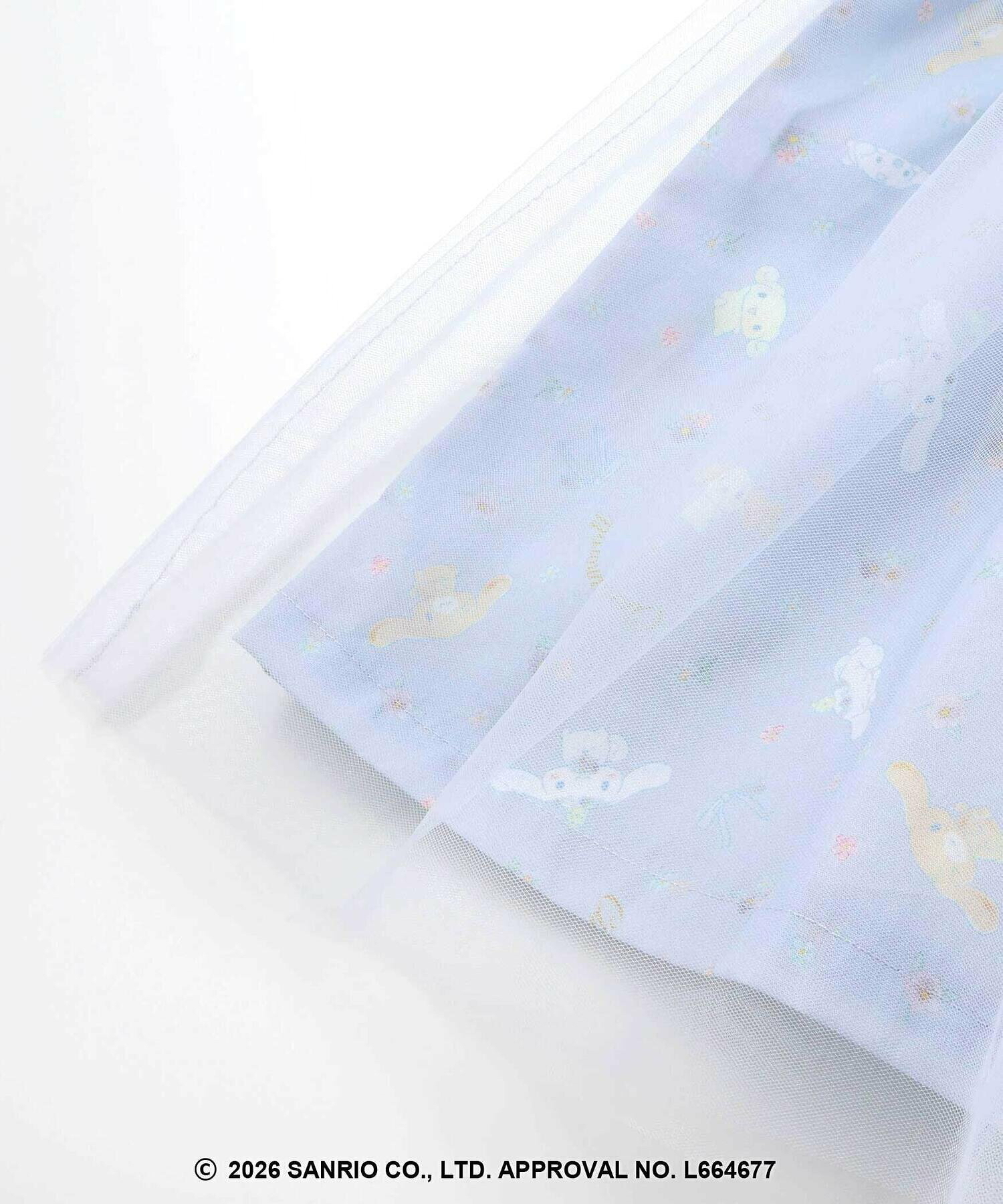 🇯🇵預訂 日本直送🇯🇵Slap Slip x Sanrio系列兩色人物印花頸鏈刺繡薄紗短袖連身裙