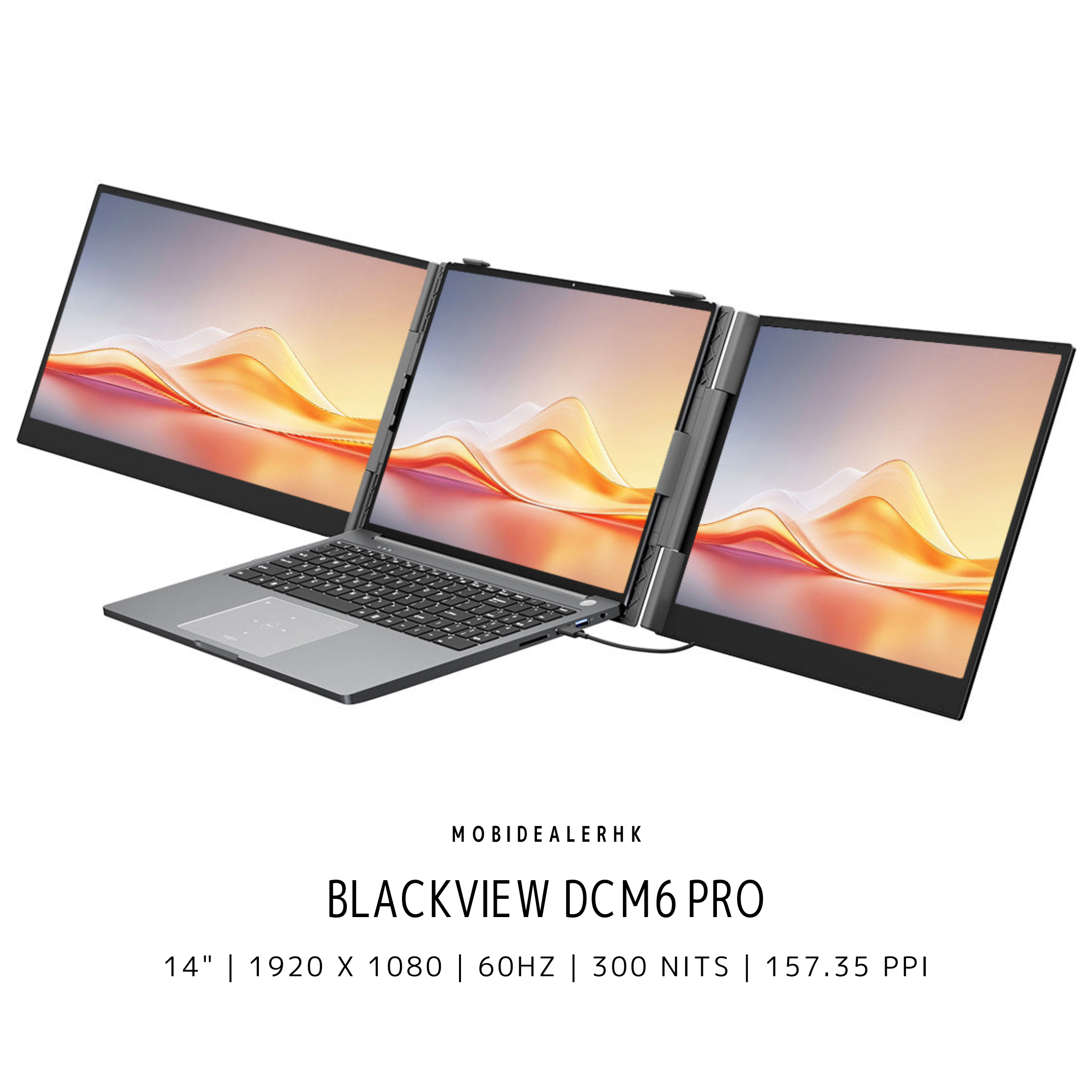 Blackview DCM6 Pro | 便攜式螢幕 | 14" | 1920 x 1080 | 60Hz | 300 Nits | 157.35 PPI
