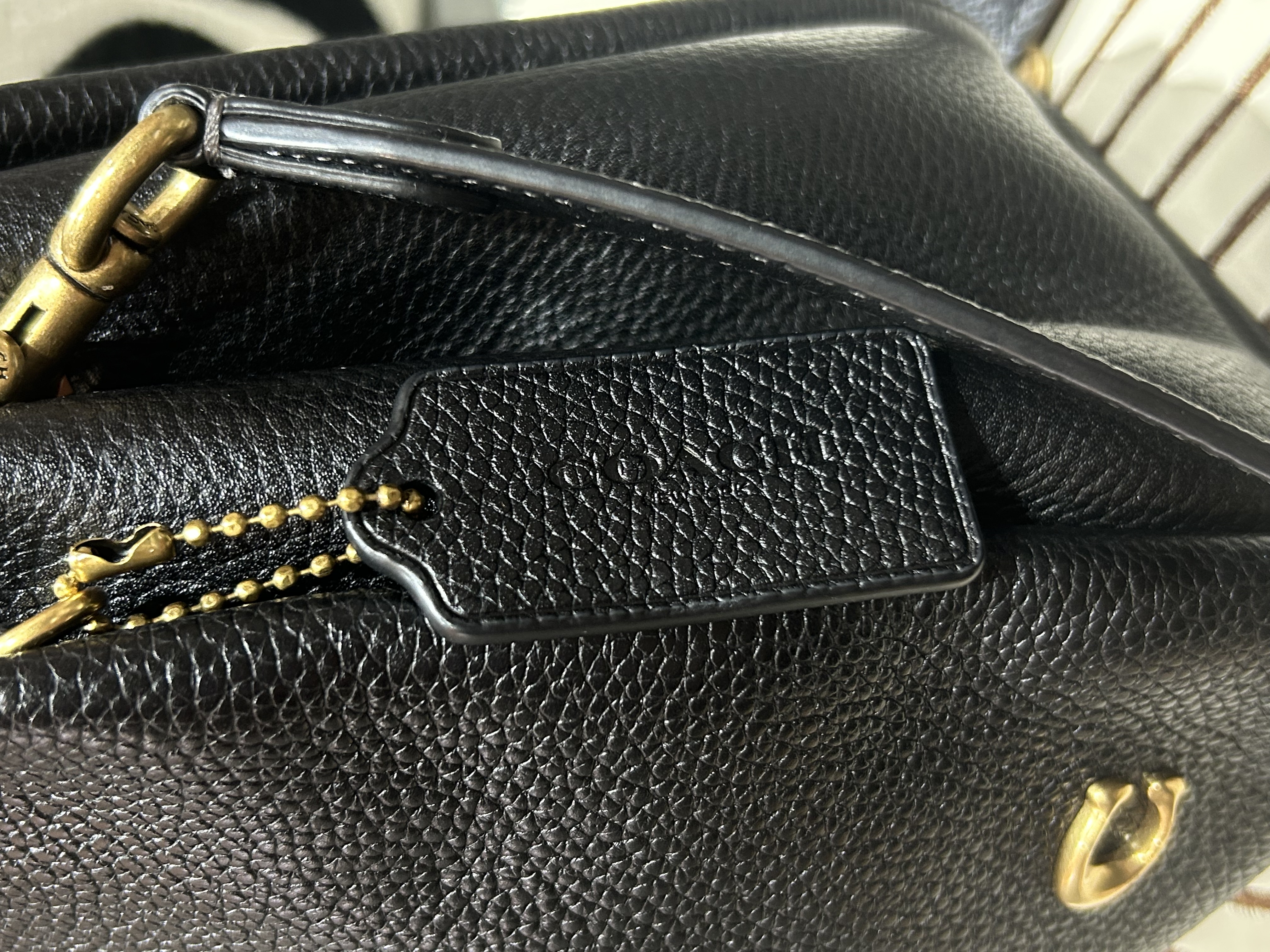 Coach Lana 2way Bag Black Calfskin