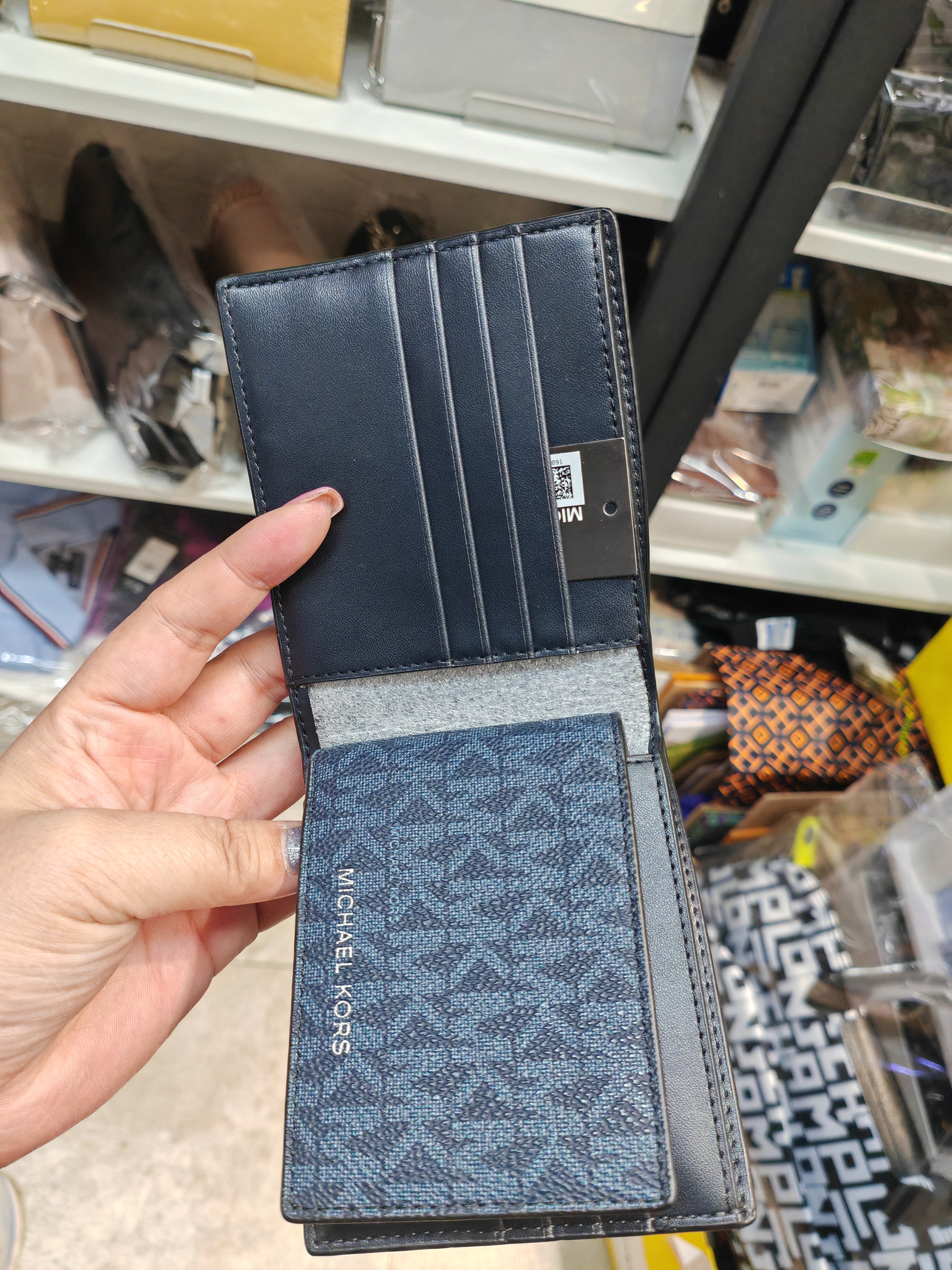香港現貨-Michael Kors men's wallet navy