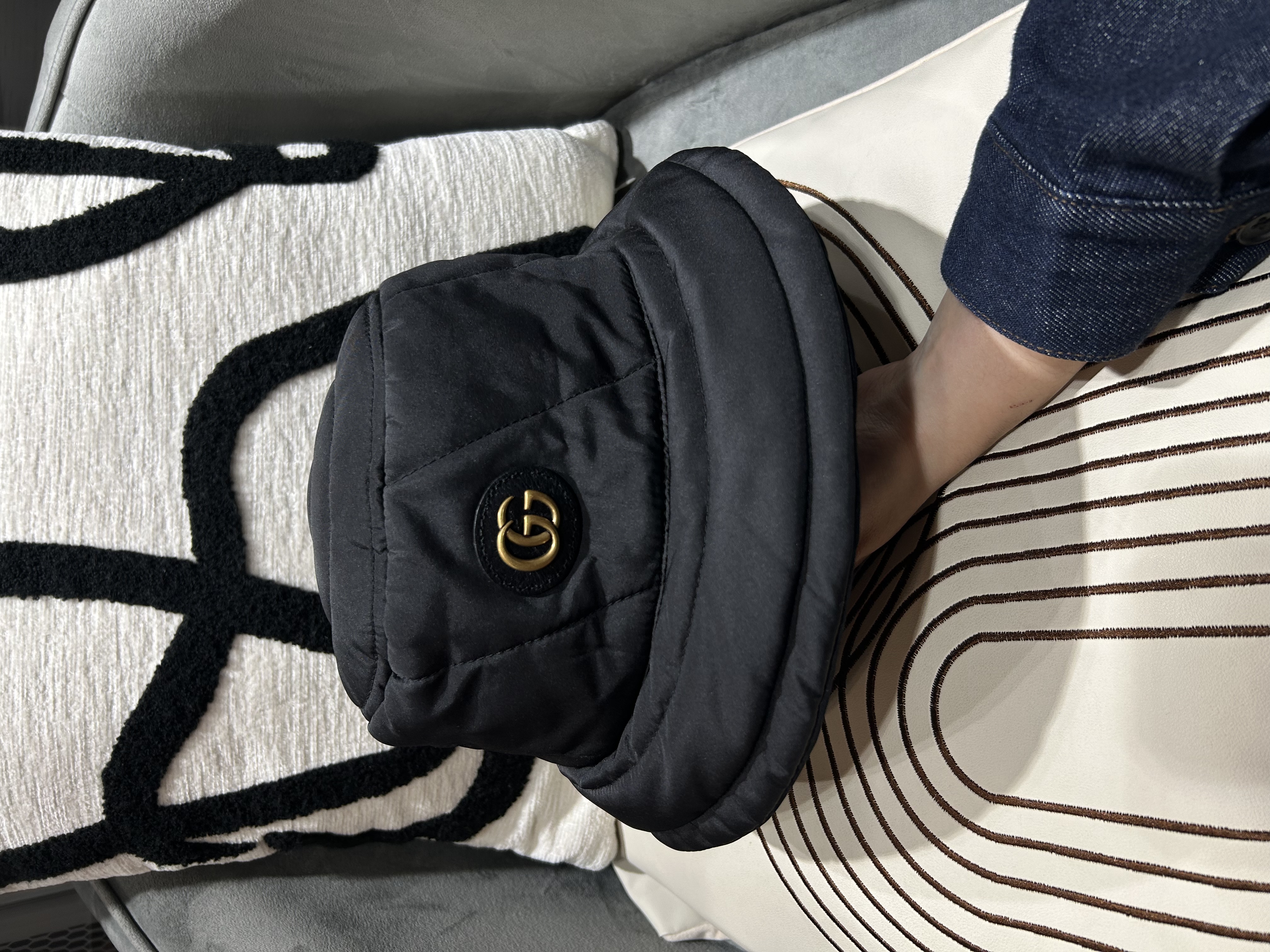 全新 Gucci bucket hat gg marmont nylon 100%Authentic ,100%new全新  ✅塵袋✅tap booklet