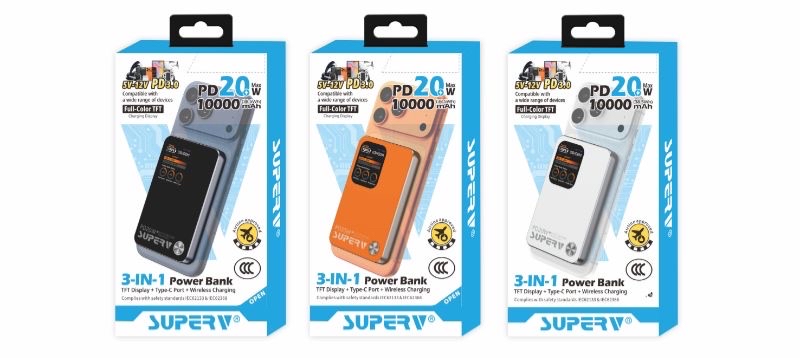 SUPERV 🇭🇰PB-11 10000mah TFC顯示屏