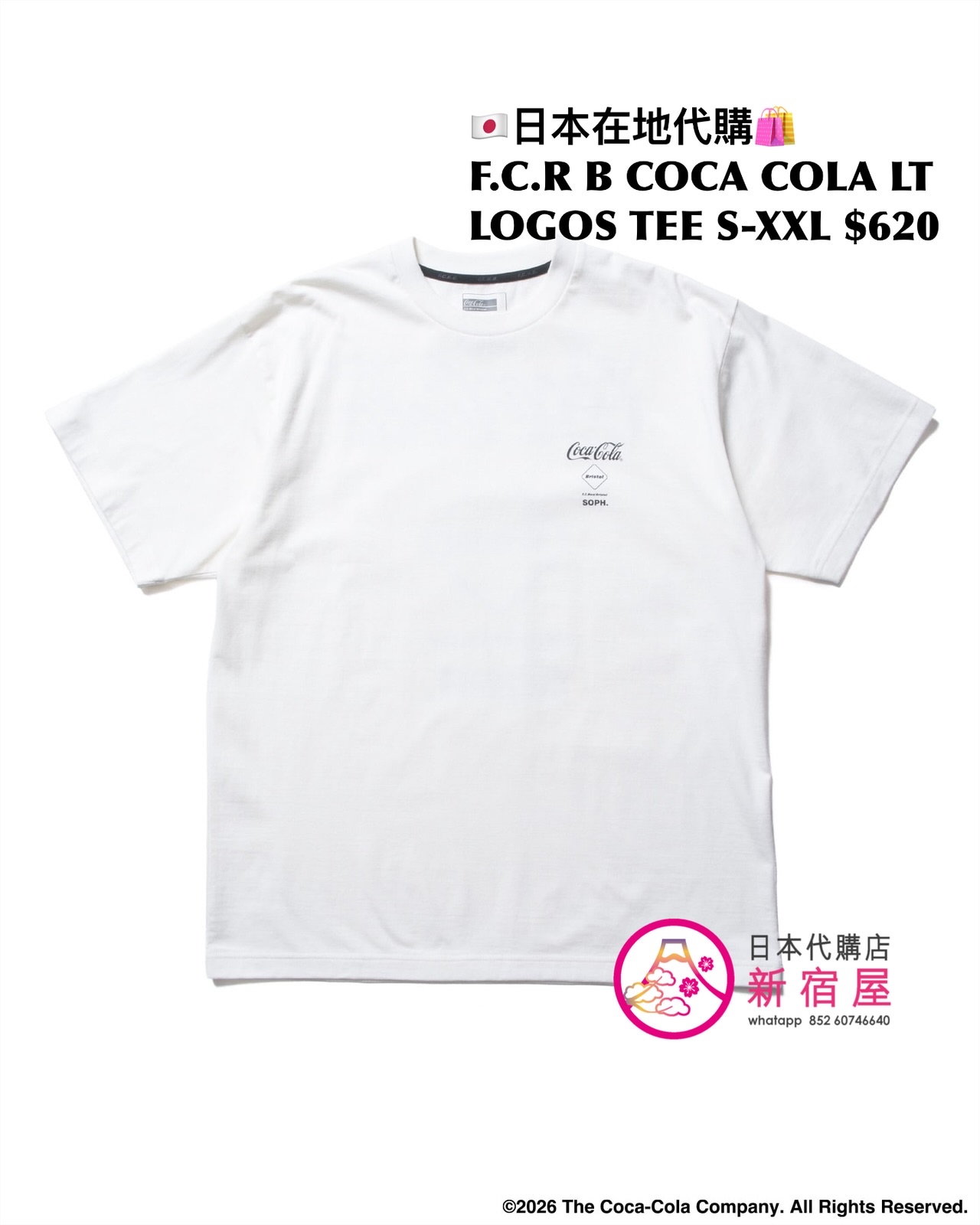 F.C.REAL BRISTOL x COCA COLA AD BANNER TEE/ MIRRO LOGO TEE/ LISTED LOGOS TEE/ HEATHER TEE 