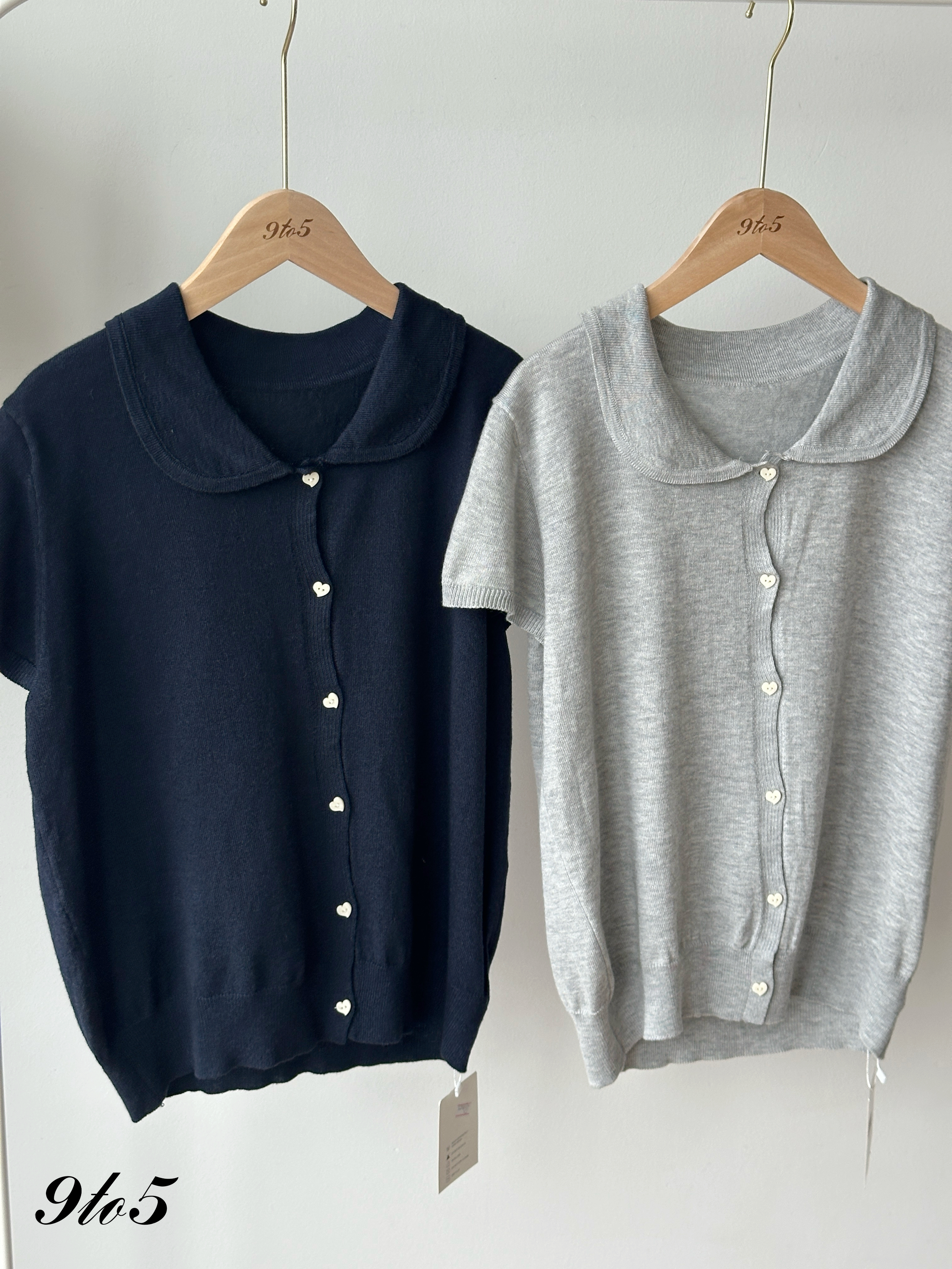 T4404 Peter Pan Collar Knit Top - 5 Colors 