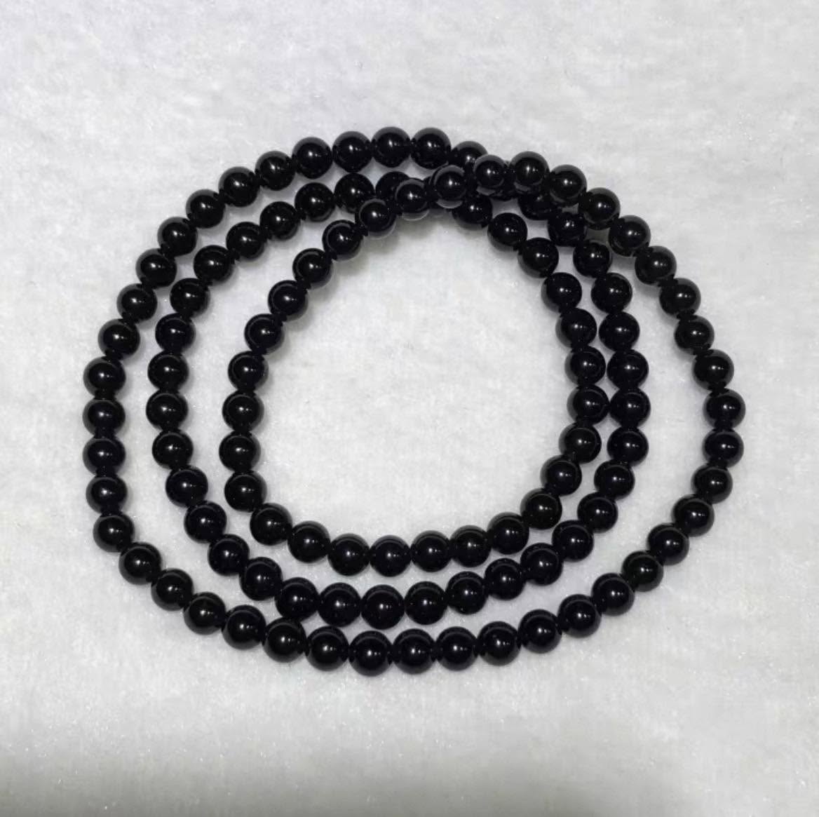 黑曜石手晶串～
