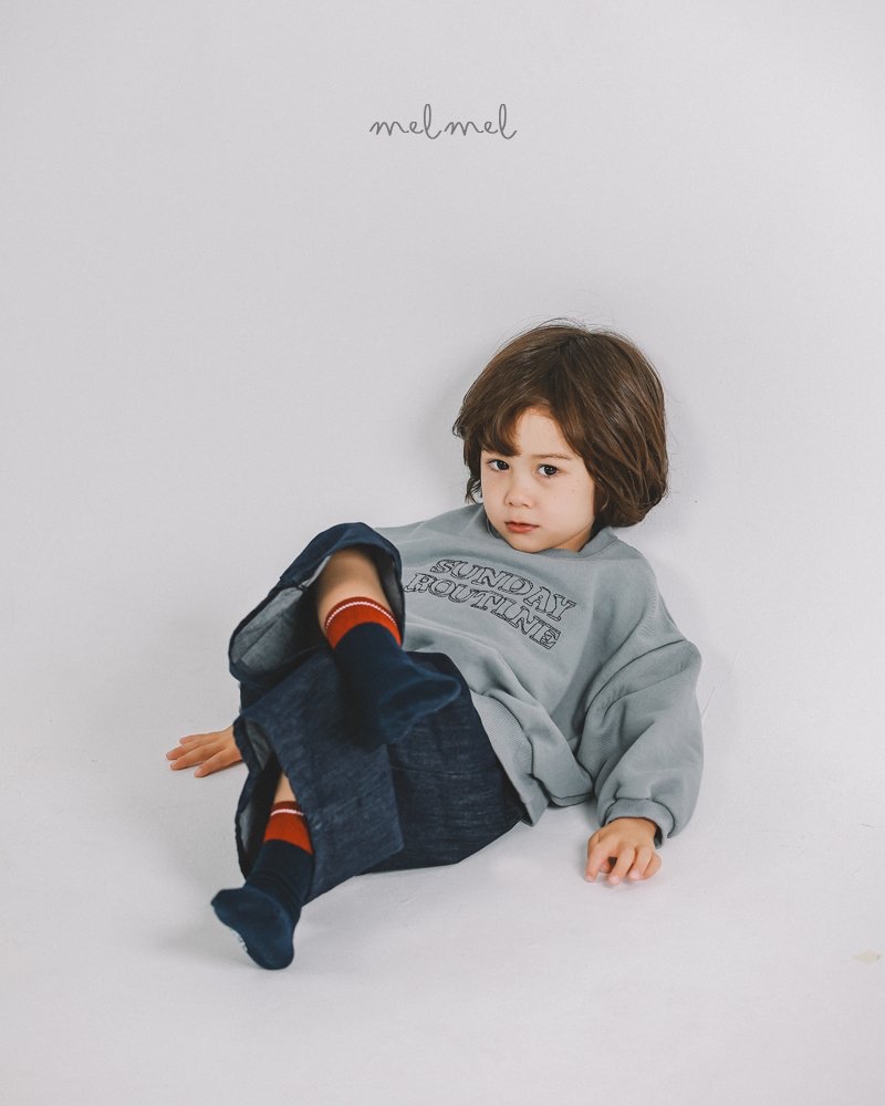 Melmel | soft Denim pants M(95-105)