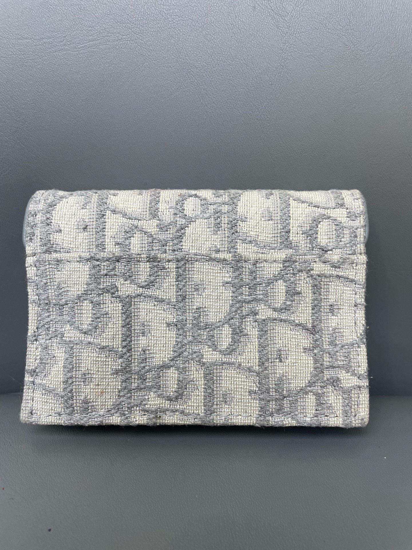 【預訂貨品】Dior經典灰色帆布卡包