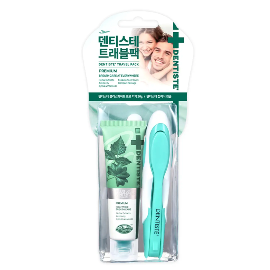Liza同款｜韓國直送 Dentiste 口氣清新 草本牙膏牙刷 旅行套裝｜Travel Pack