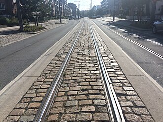Tillig LUNA HO-scale 城市輕軌電車路軌入門套裝 1:87 Starter complete set paving-stones 馬路路軌•城市輕軌•電車路軌