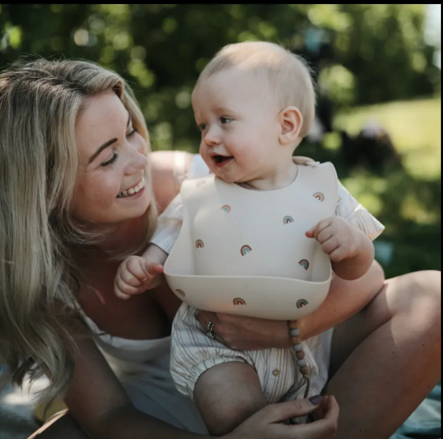 Silicone Bib - Rainbow