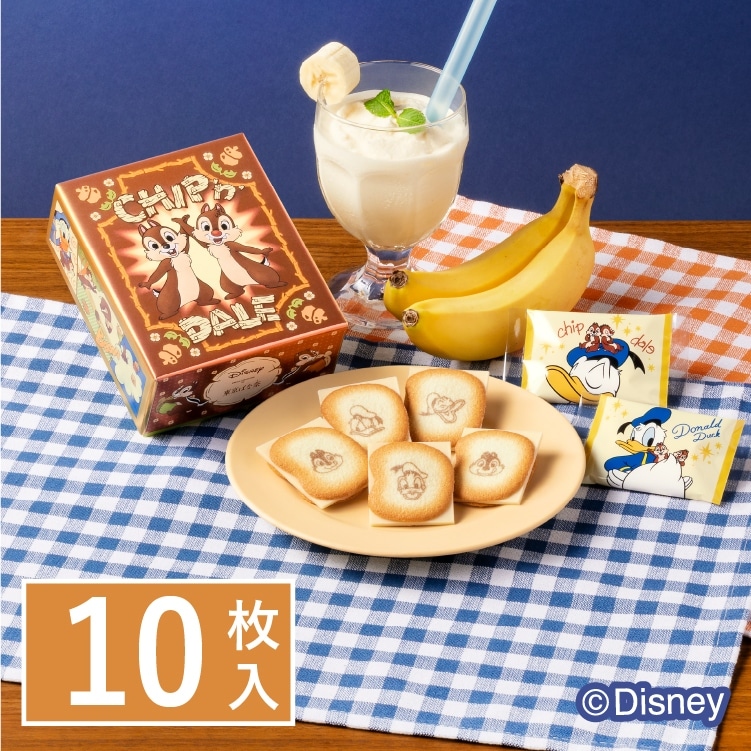 🌸 【預訂】Chip & Dale 白朱古力夾心餅(10入) - Tokyo Banana x Donald Duck, Chip & Dale