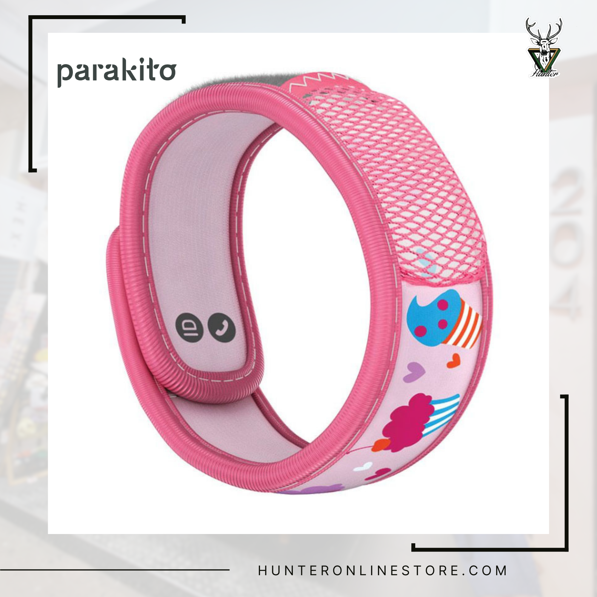 [Cup Cake 杯子蛋糕]Parakito 兒童款防蟲驅蚊手帶 Mosquito Repellent Wristband Kids