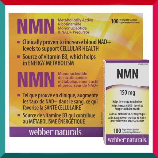 Webber Natural NMN 150mg NMN素食膠囊100粒  # 加拿大 Costco預購