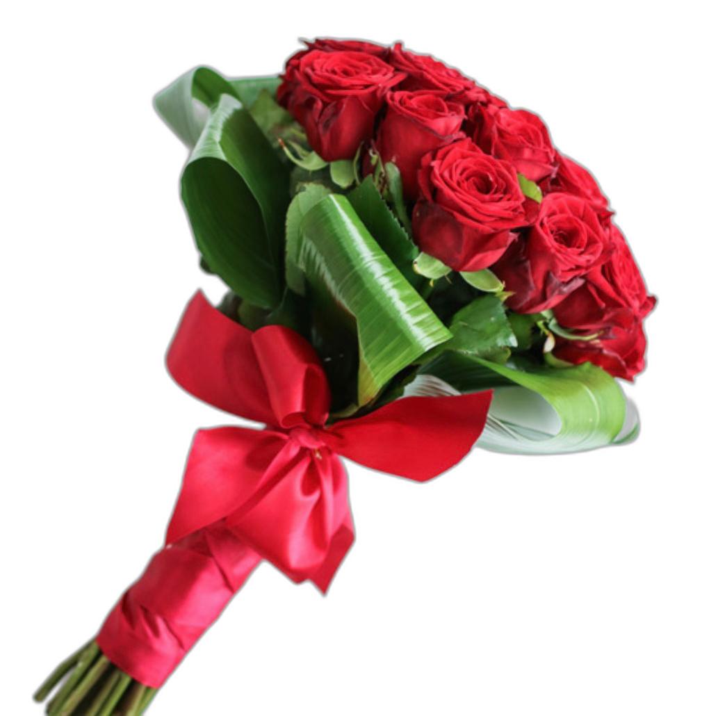 十二朵紅玫瑰浪漫花束