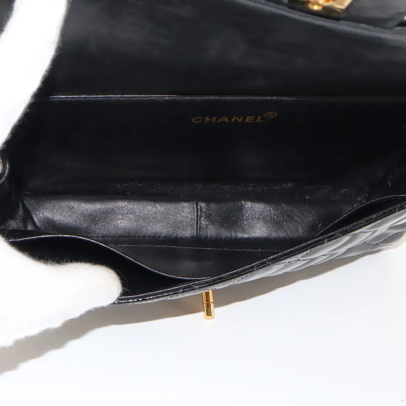 Chanel Matelasse Double Side Top Handle Flap Bag