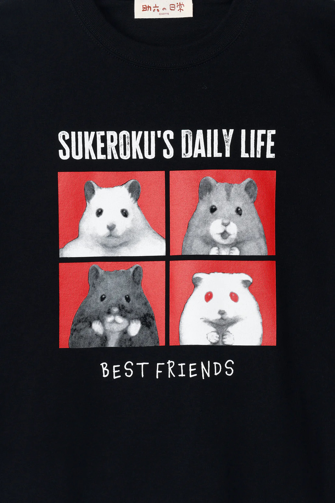 日本預訂📍助六之日常四格圖案款短袖Tee