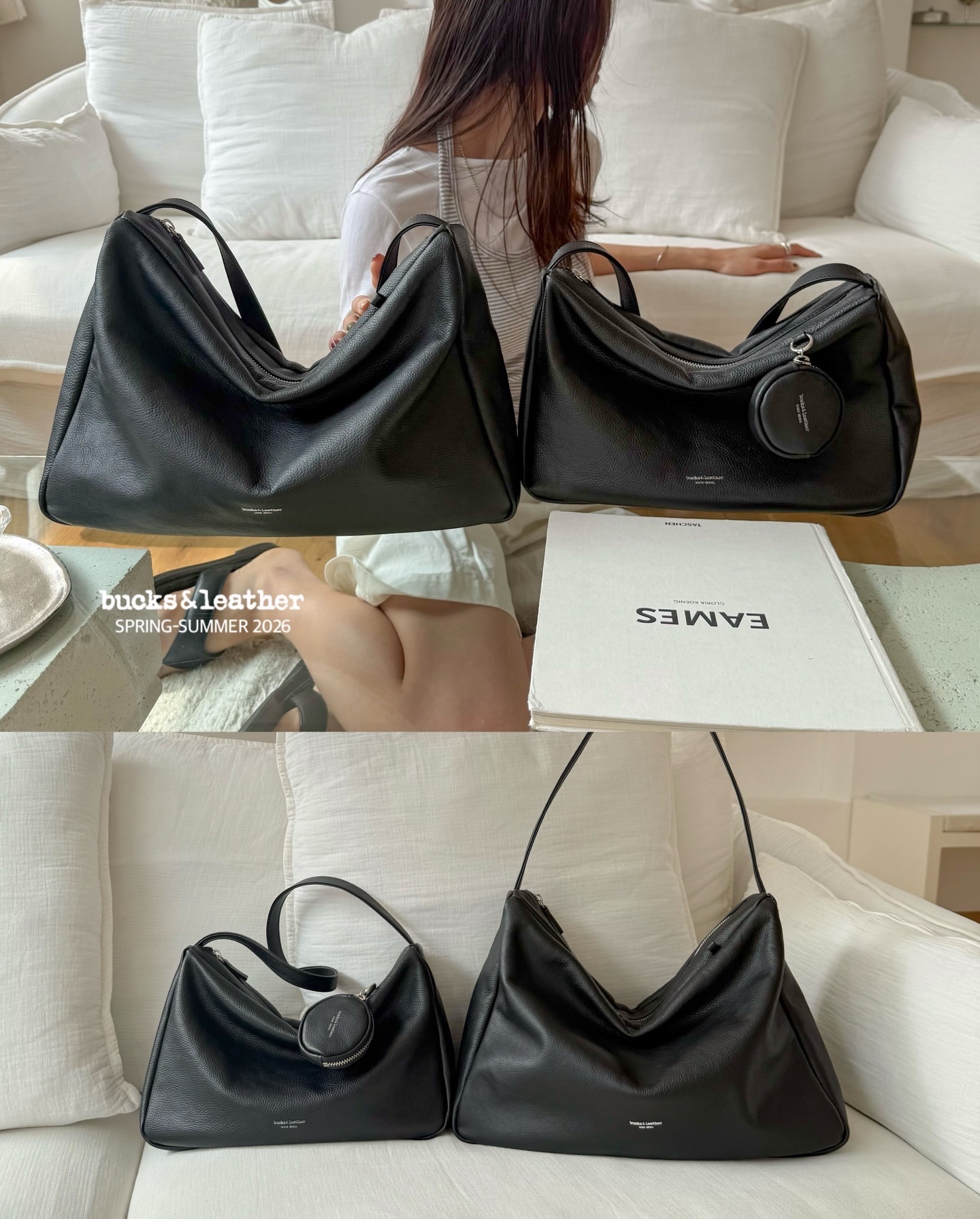 【26SS】 預訂_Porter Bag L By Bucks & leather