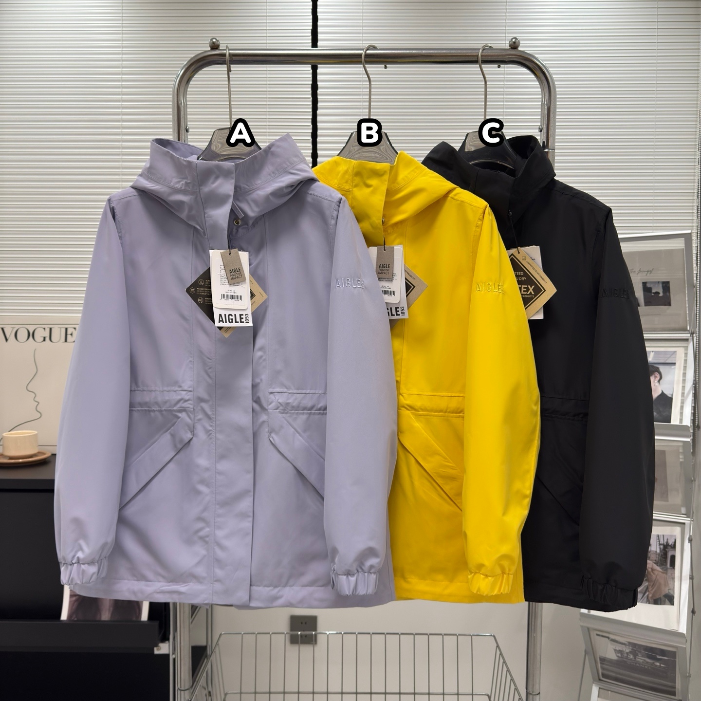 法國 AIGLE 連帽收腰衛鋒衣外套