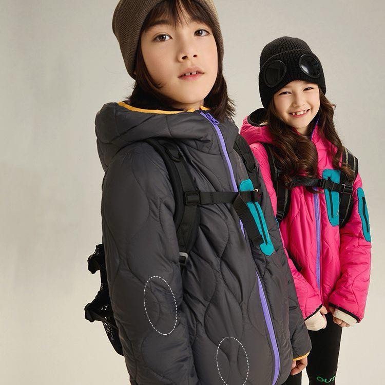 山系併色夾棉褸