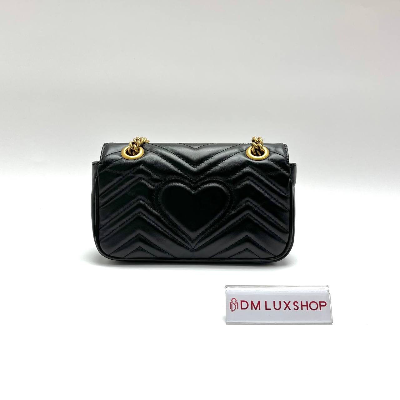 Gucci Marmont Mini Black Black Calfskin Cross Body Bag