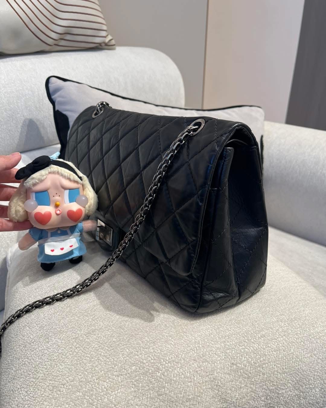 Change 2.55 classic flap large calfskin  100%Authentic,92%New ✅卡✅Dust bag✅box