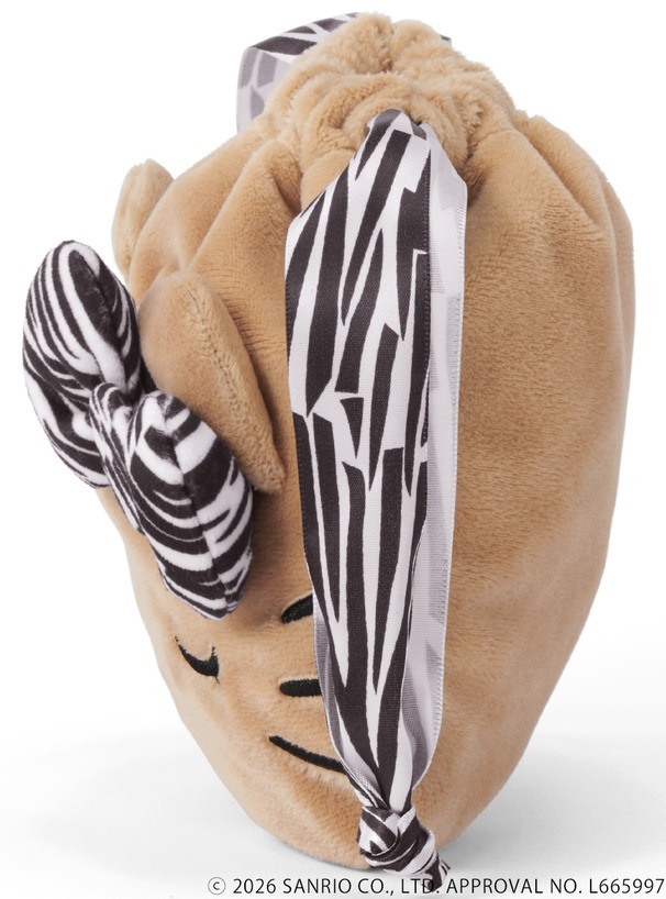 🎀【預訂】小麥色肌膚 Kitty x GRL 斑馬紋索繩袋