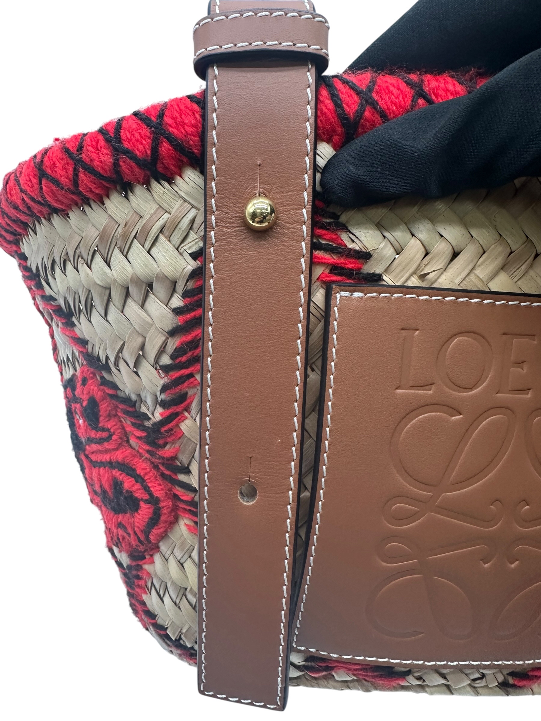 Pre-owned LOEWE Straw-woven Bamboo Basket Bag / Product Code: 071301