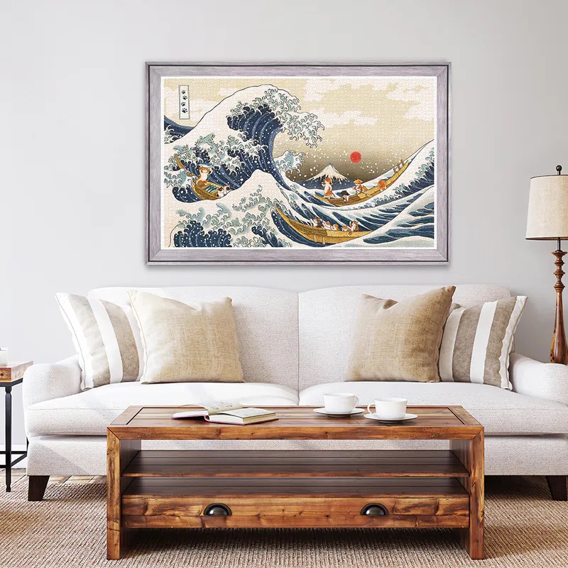 📦訂購 台灣代購 特裝限定 Nyangsongi 貓咪川沖浪裏 4000片 拼圖