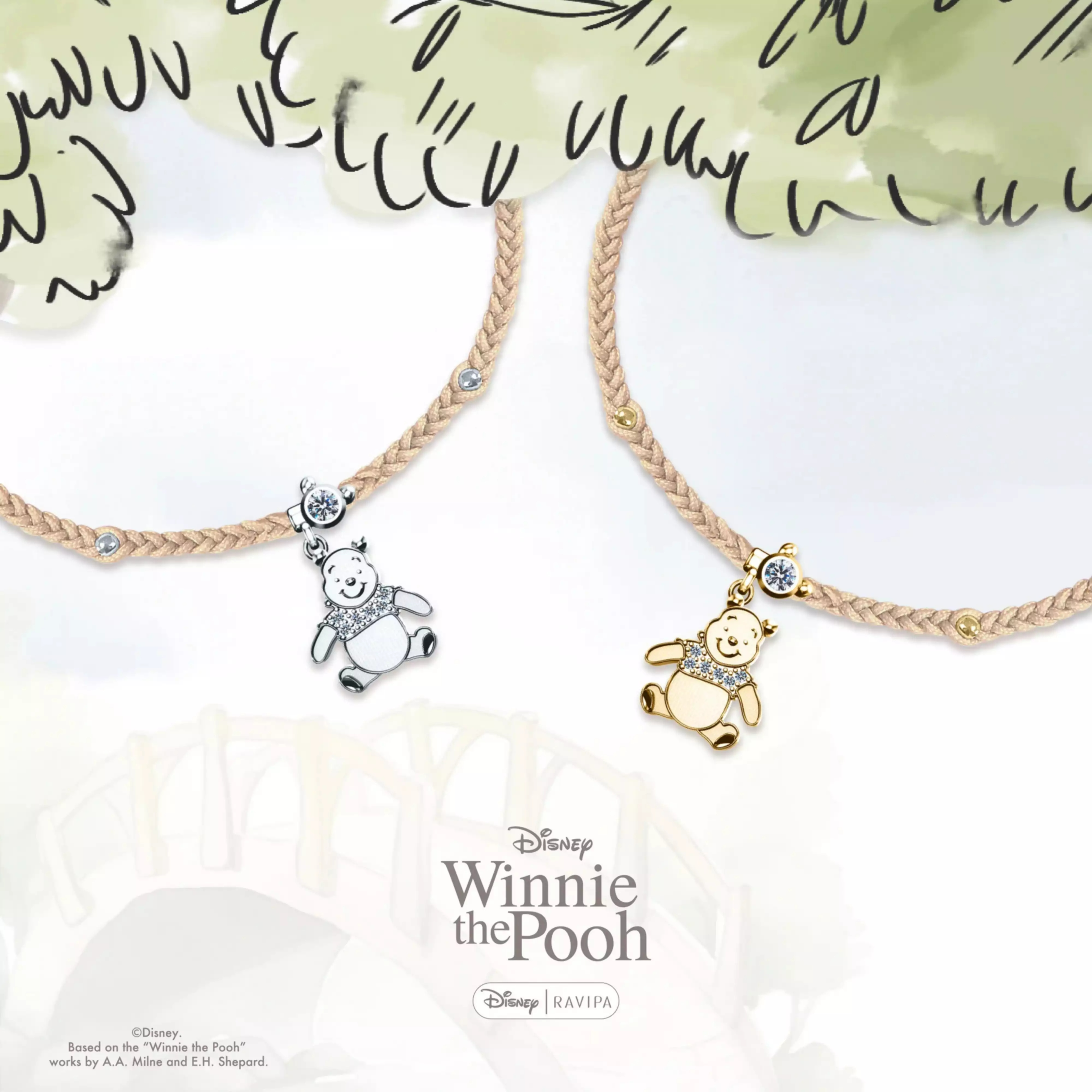 🌸 【預訂】RAVIPA x Pooh 手鏈<SL>- POOH HUNNY DAY 2026
