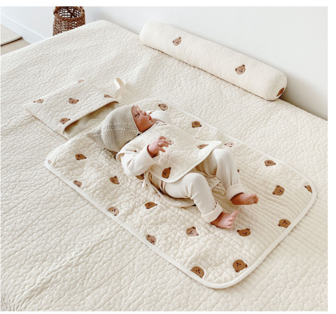 防水刺繡便攜換片墊