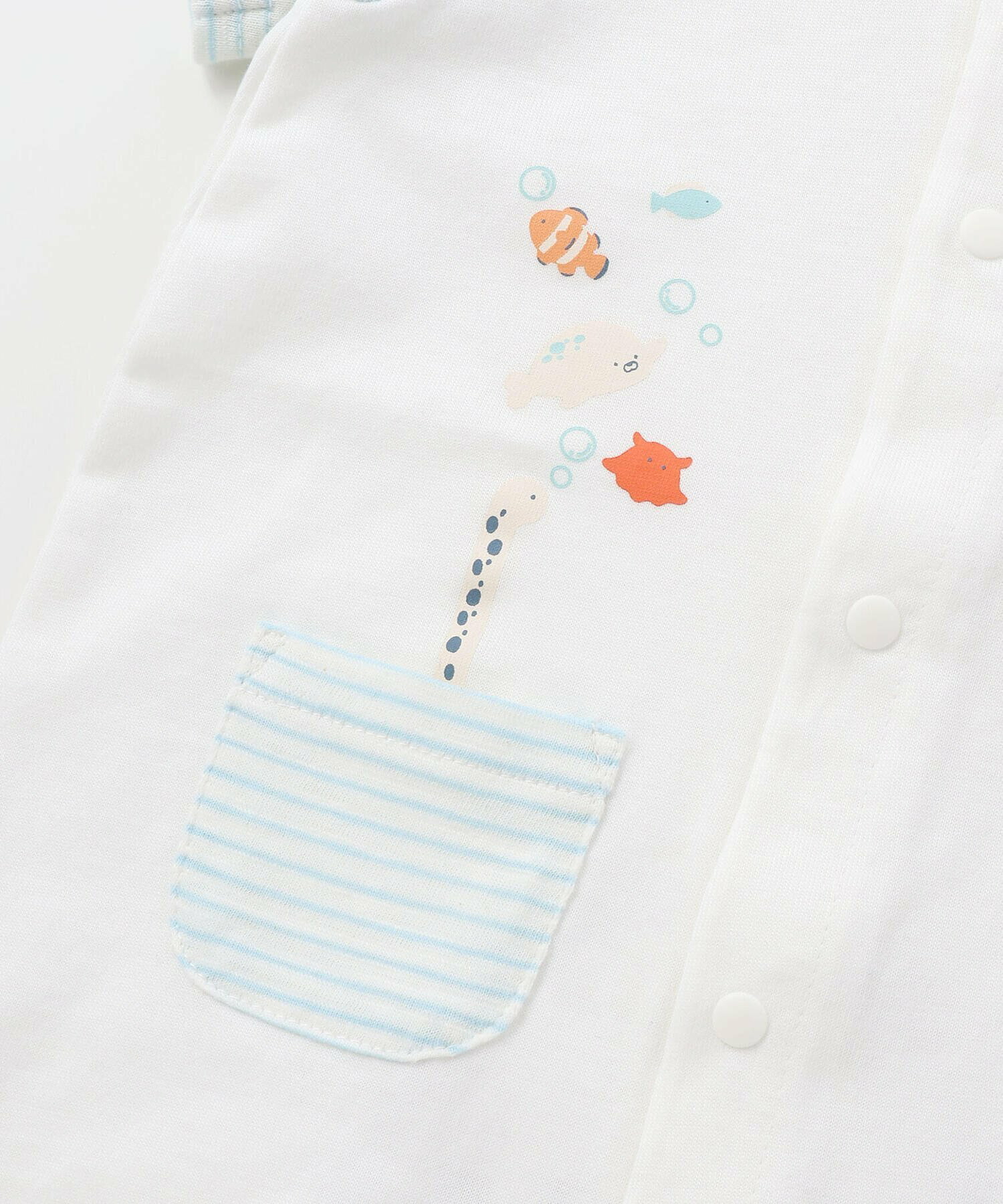 🇯🇵預訂 日本直送🇯🇵Slap Slip Baby兩色章魚海豹造型短袖包屁衣帽子套裝